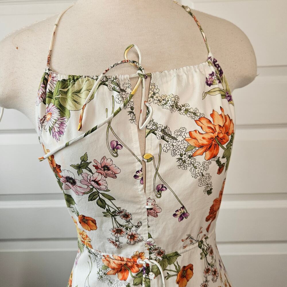 J.Crew Anguilla Halter Dress in Ratti Tropical Floral - Cotton Maxi Midi - Picture 3 of 9